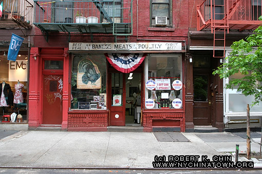 Albanese Meats & Poultry, 238 Elizabeth St. New York, NY.
